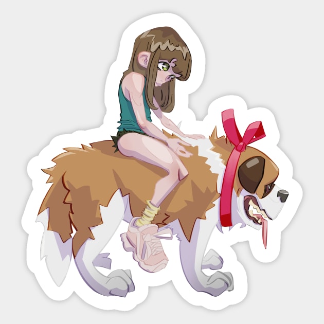 dog lover Sticker by SevenTeenArt